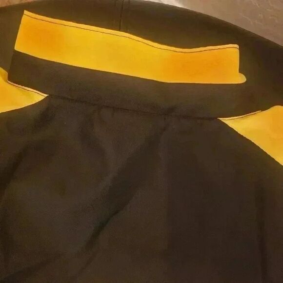 𝅺Crazy 8 Kids Black/Yellow Reflective Fireman Costume Coat - Picture 9 of 9